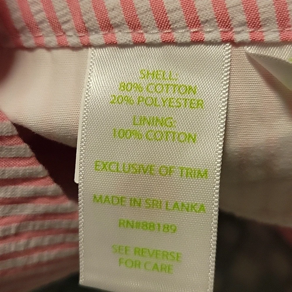 Lilly Pulitzer Pink Shorts Seersucker Cotton - Picture 4 of 5